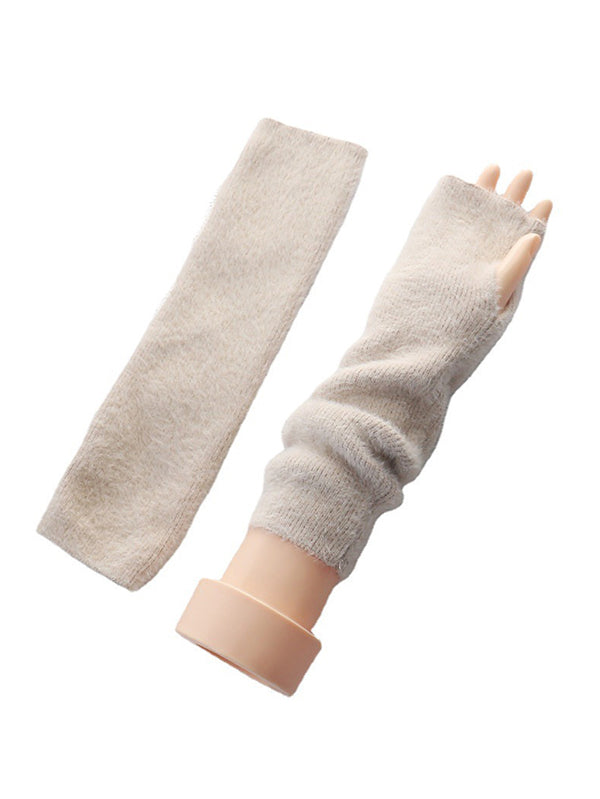 Accessoires de manchettes décontractés de couleur unie