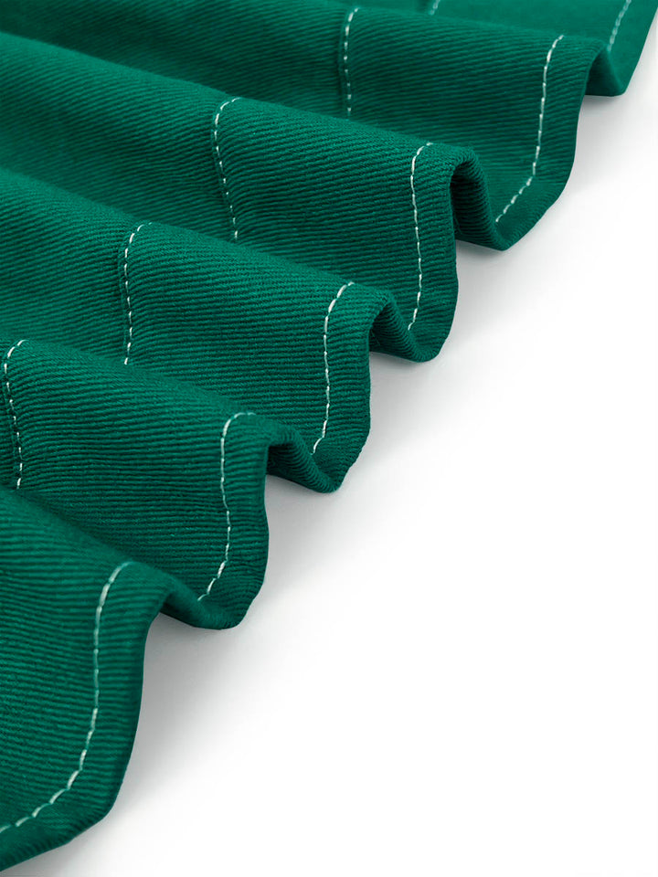 Veste à manches longues, à empiècements, à col revers