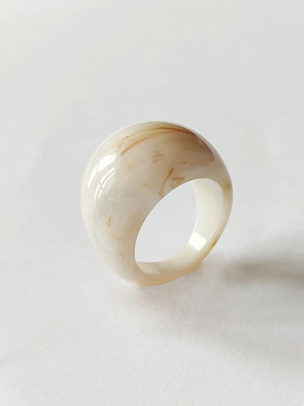 Bague originale en résine géométrique 9 couleurs