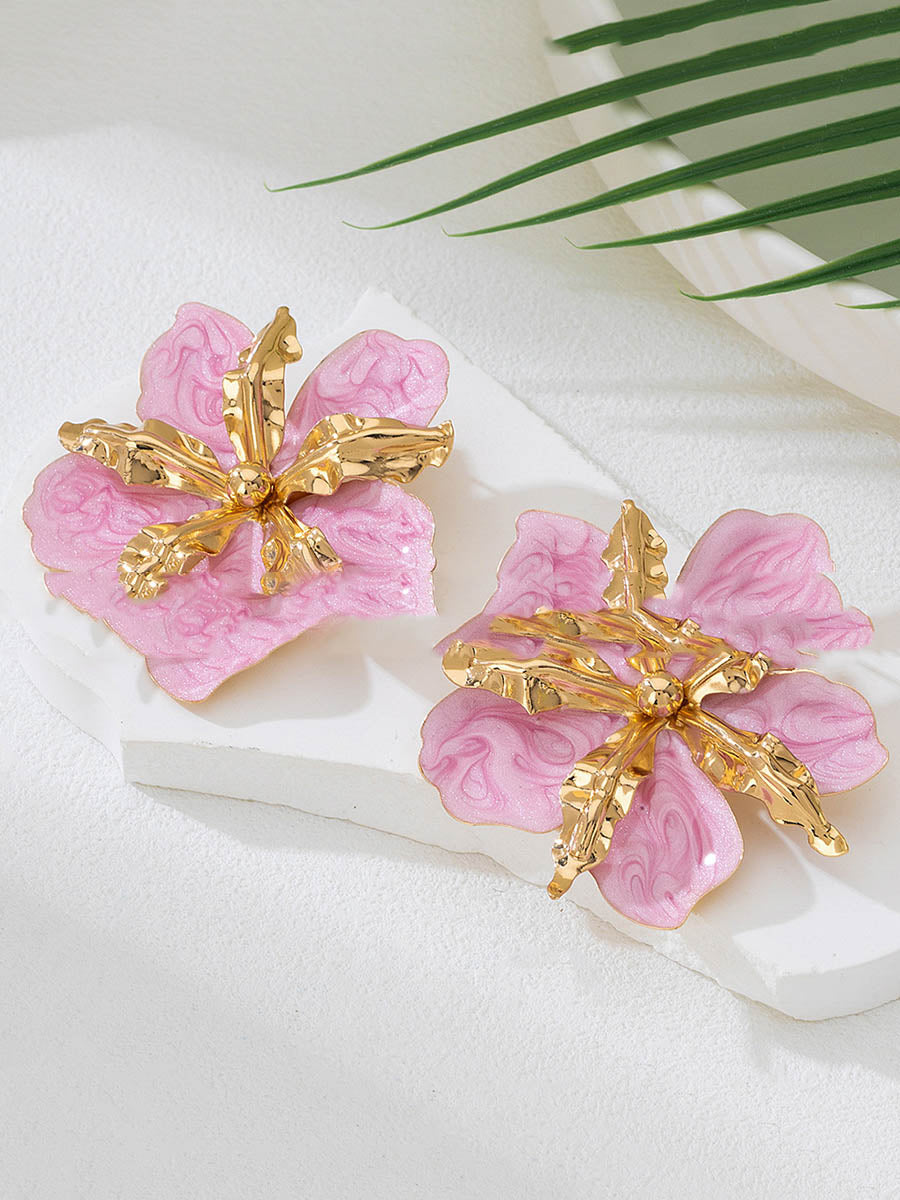 Boucles d'oreilles en forme de fleur