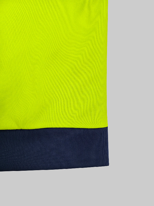 Sweat-shirt à manches longues et col haut, couleur contrastée