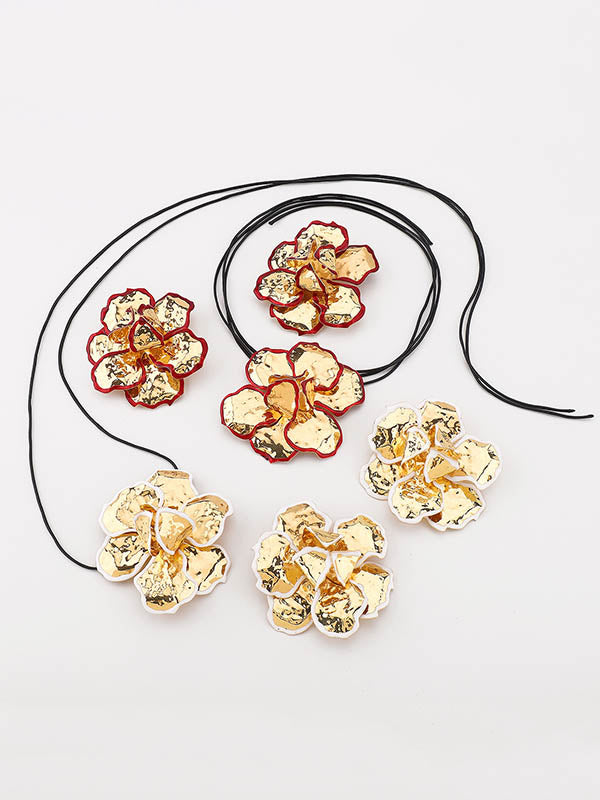 Collier noué en forme de fleur