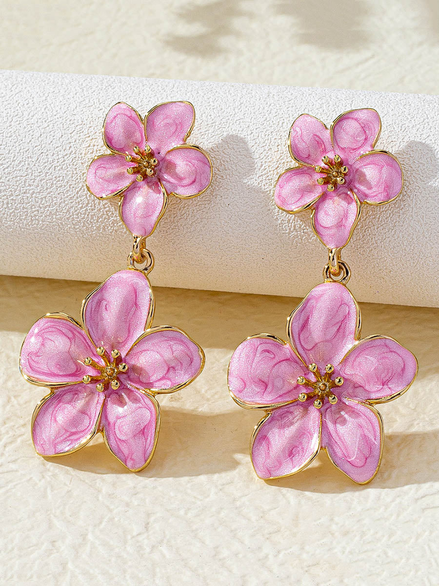 Boucles d'oreilles en forme de fleur
