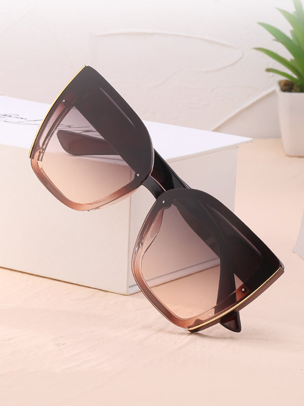 Lunettes de soleil géométriques anti-UV