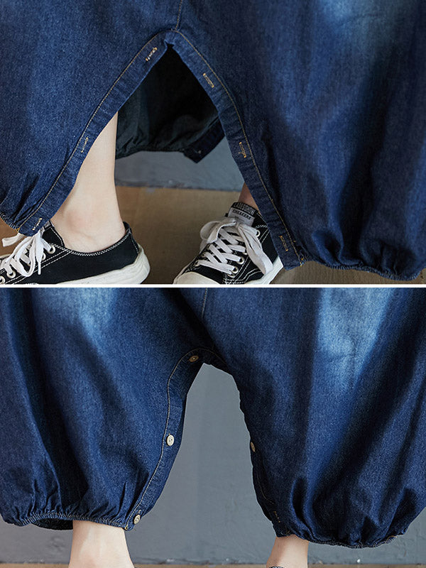 Robe simple boutonnée en jean
