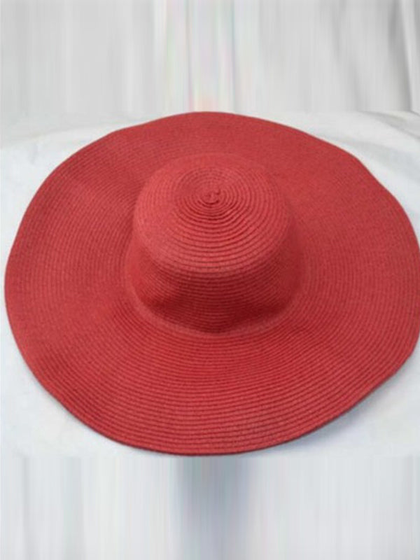 Chapeau à large bord simple et décontracté, 10 couleurs