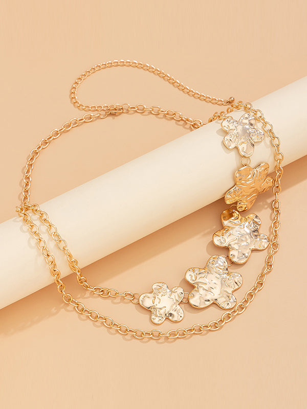Chaînes Accessoires de chaîne de taille en forme de fleur