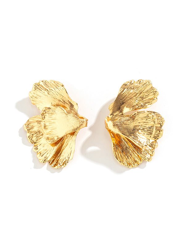 Boucles d'oreilles pendantes géométriques couleur unie