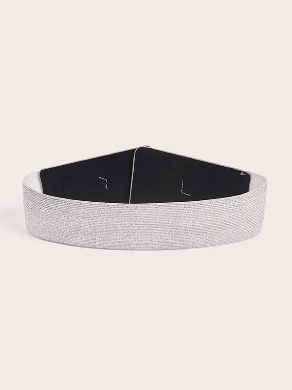 Ceinture brillante à taille élastique, à empiècements