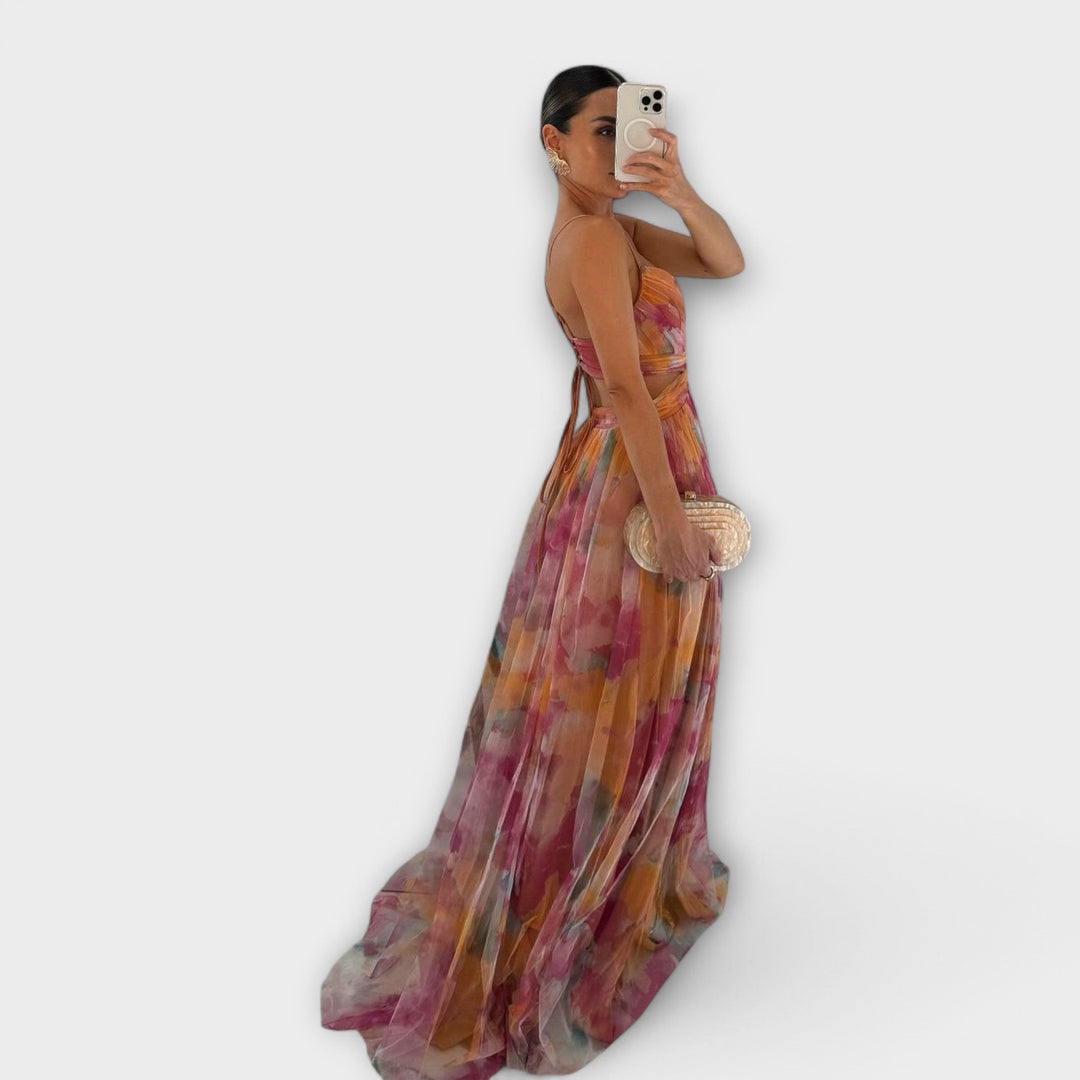Vivien | Robe maxi en mesh élégante pour femmes