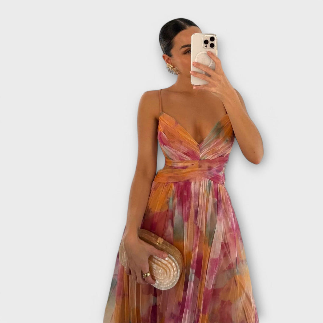 Vivien | Robe maxi en mesh élégante pour femmes