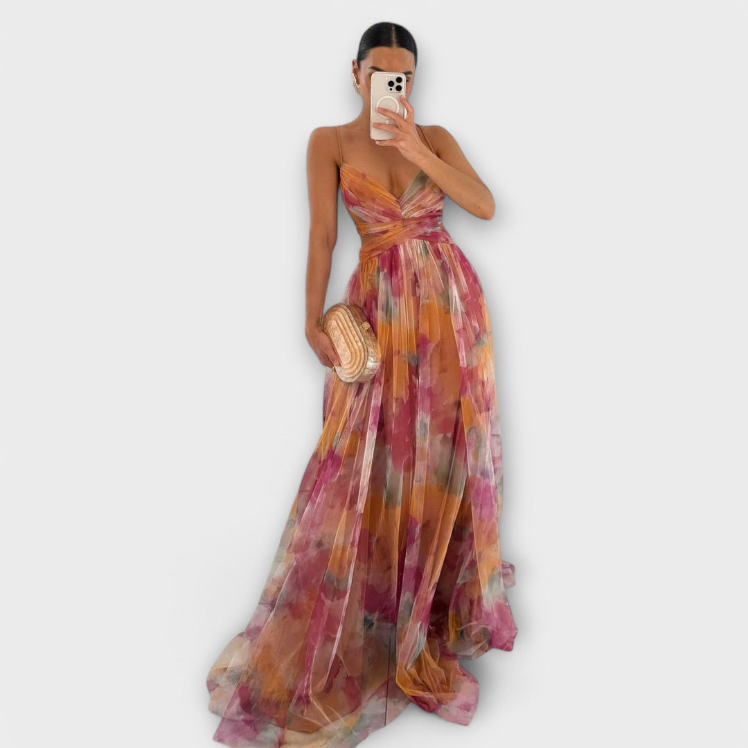 Vivien | Robe maxi en mesh élégante pour femmes