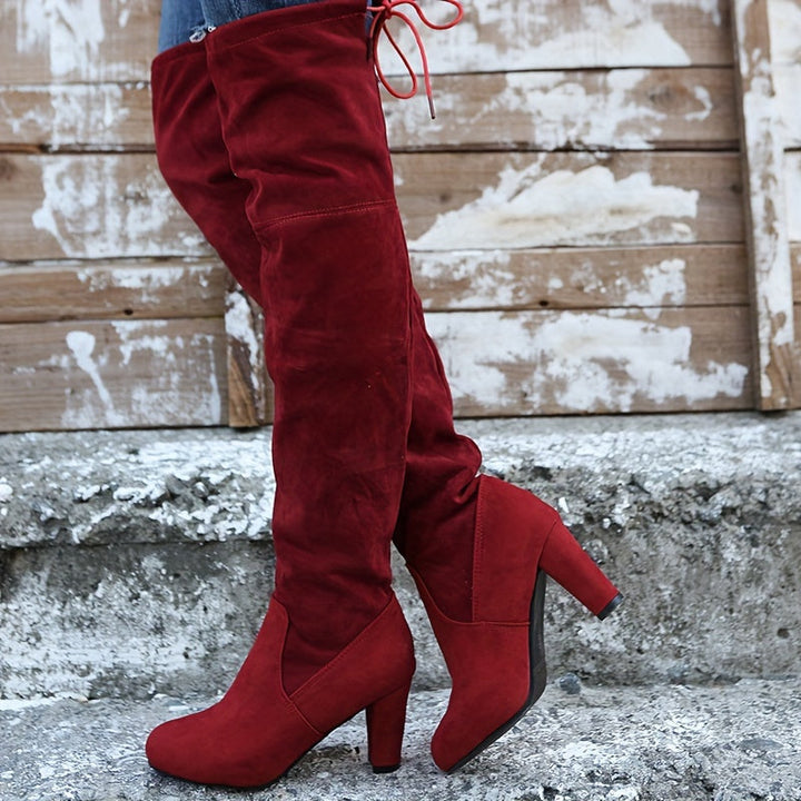 Bottes overknee pour femmes | Tige haute au-dessus du genou avec enfilage