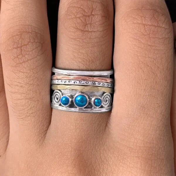 Bague de Méditation Saphir Bohémien