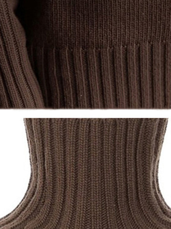 Pull simple à col roulé