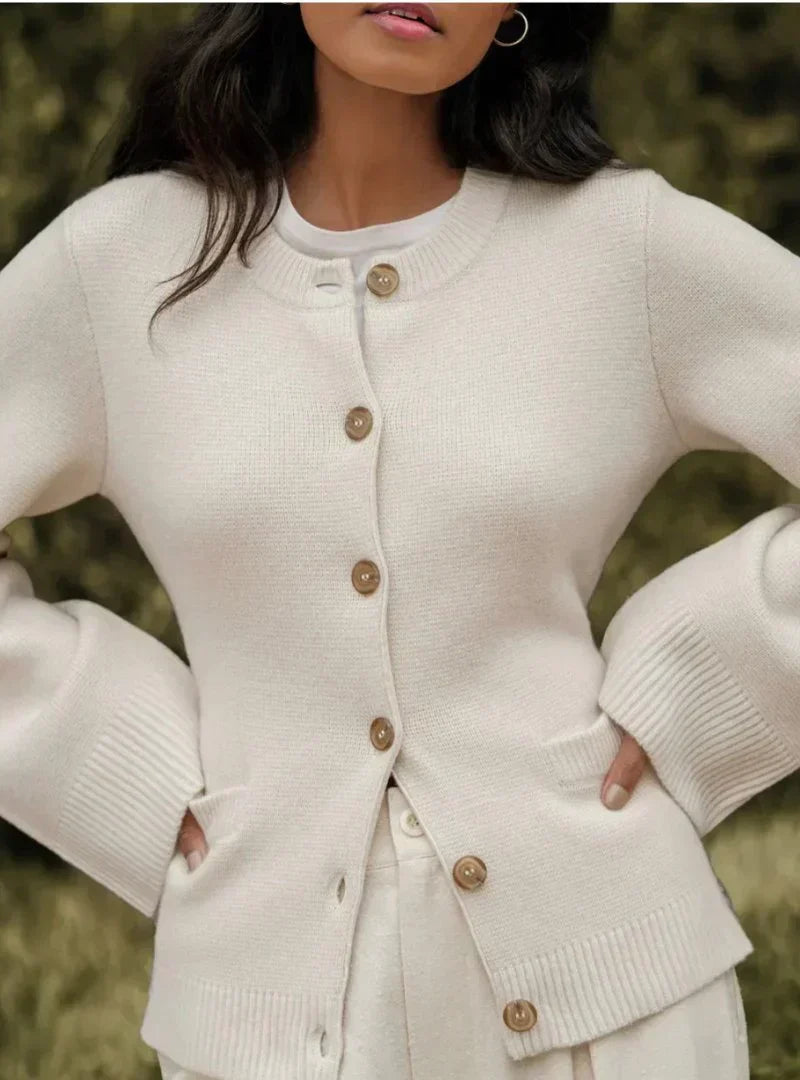 AMBRE - VESTE EN TRICOT CHAUDE D'HIVER AVEC ÉLÉGANCE ANGLAISE POUR FEMMES
