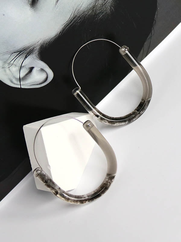Boucles d'oreilles pendantes géométriques