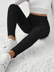 Zoe - Leggings pour femmes inspirés de la mode française avec cordon de taille ajustable