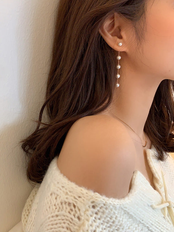 Accessoires de boucles d'oreilles à pampilles à empiècements à géométrie de mode