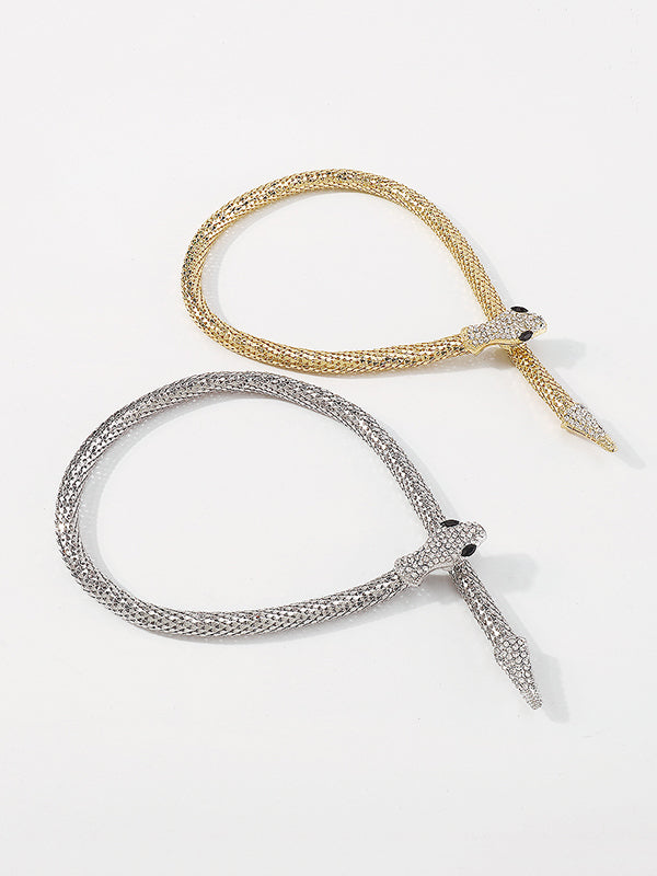 Collier élégant en forme de serpent