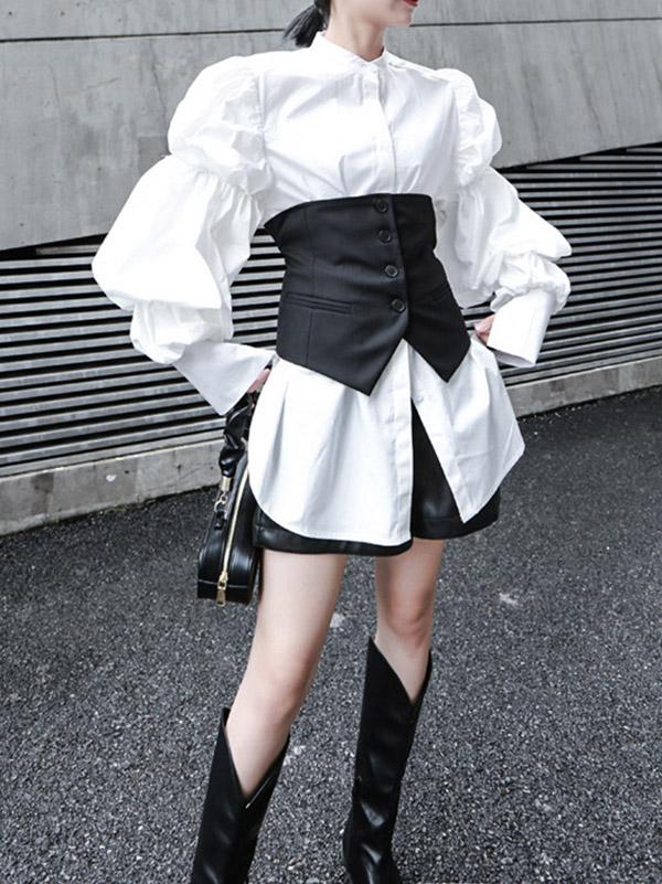 Gilet demi-costume à taille réglable