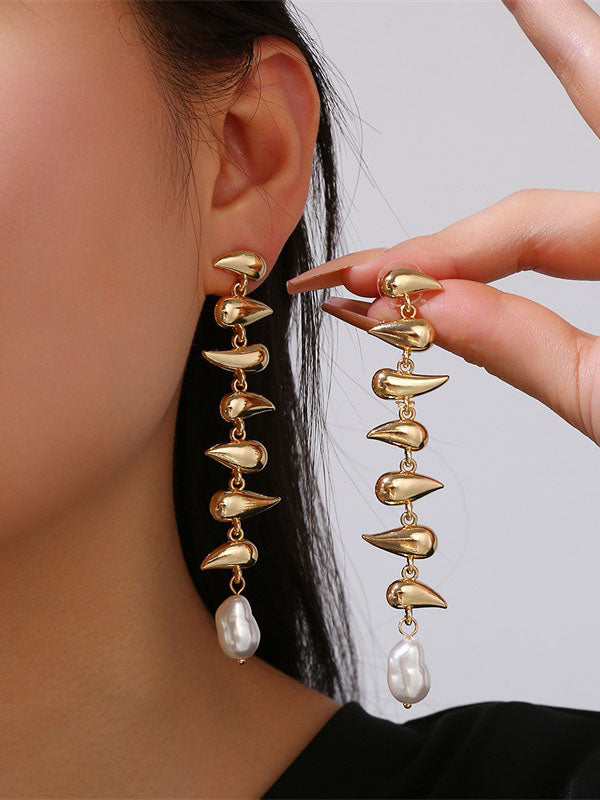 Boucles d'oreilles pendantes géométriques