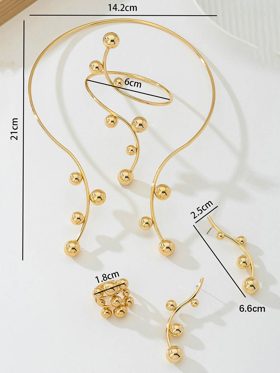 Irrégularité Ligne strass Accessoires Ensembles