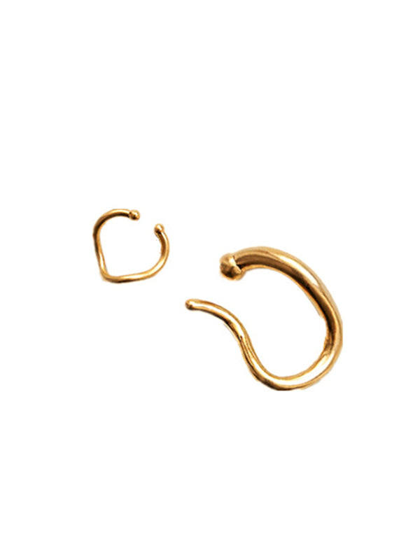 Boucles d'oreilles simples chic, normcore, couleur unie