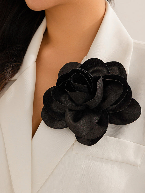 Broche à fleurs en 3D