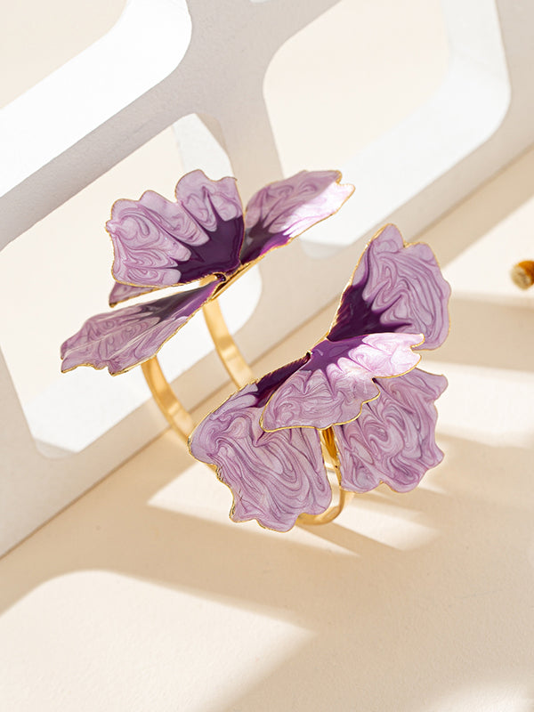 Bracelet géométrique en forme de fleur