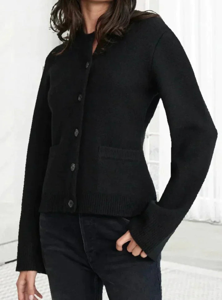 AMBRE - VESTE EN TRICOT CHAUDE D'HIVER AVEC ÉLÉGANCE ANGLAISE POUR FEMMES