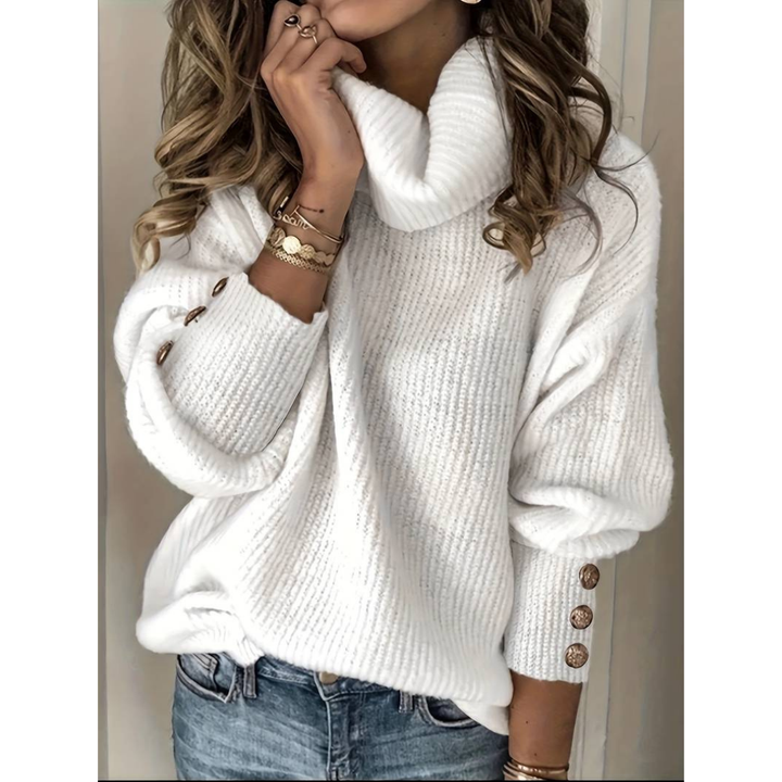 Pull à col roulé oversize pour femmes