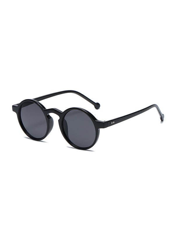 Lunettes de soleil taille ronde, anti-UV
