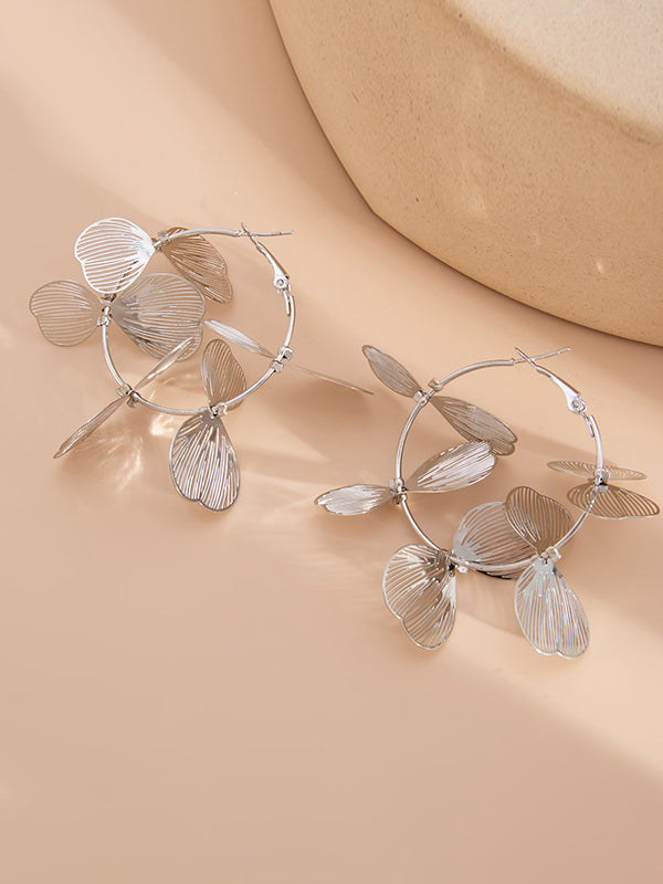 Boucles d'oreilles pendantes géométriques