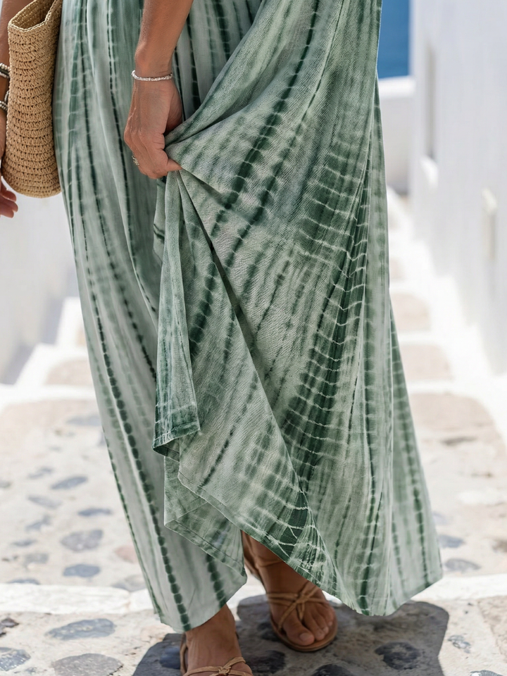 Kaja | Robe Midi Décontractée avec Décolleté en V