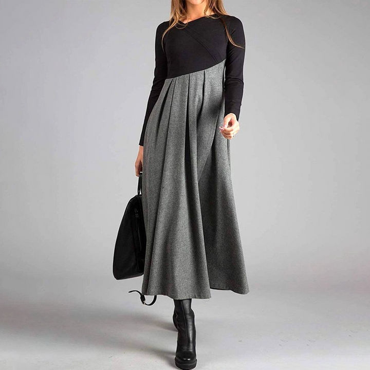 Celine - Robe maxi élégante avec plissé
