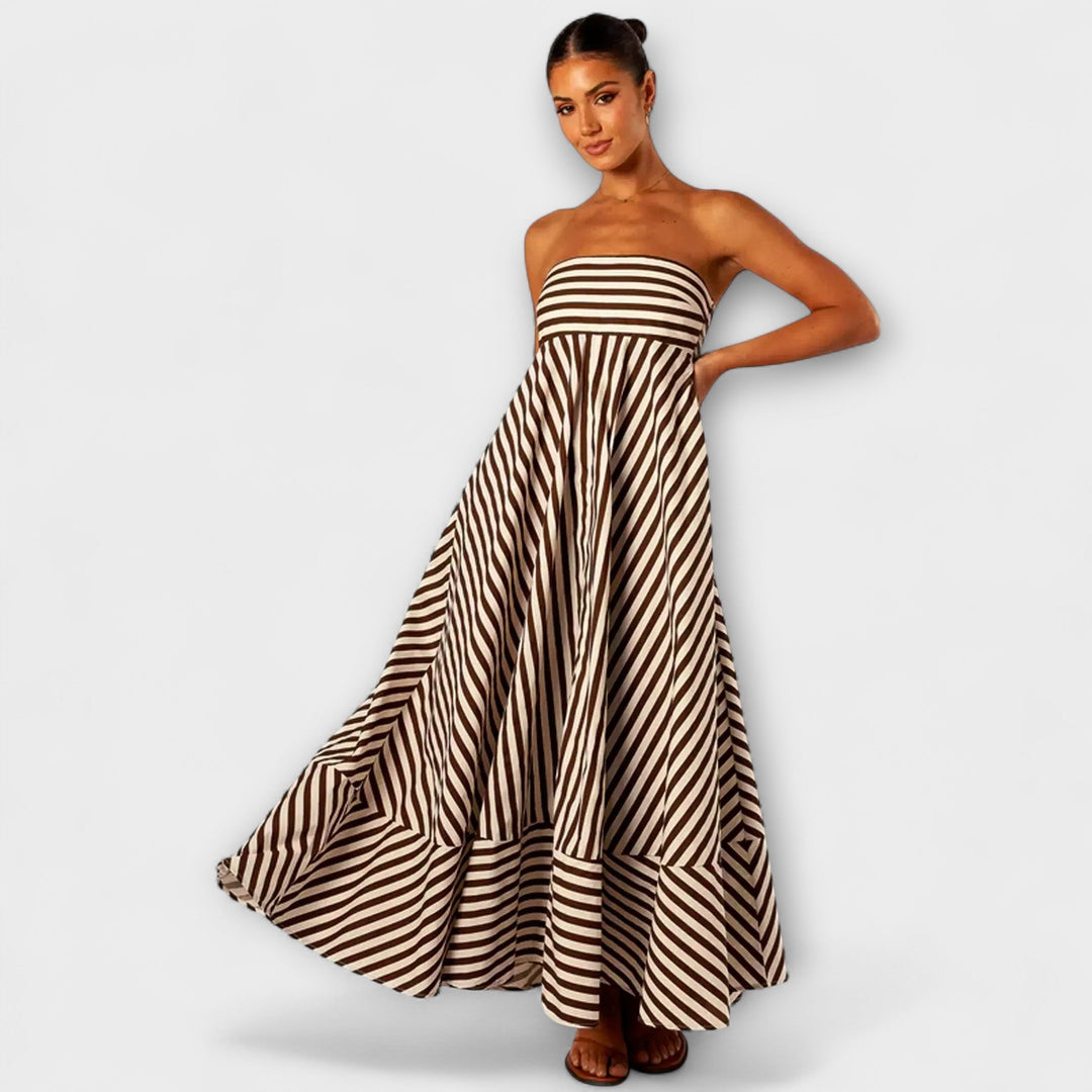 Robe maxi avec t-shirt à volants de Nuit Enchantée
