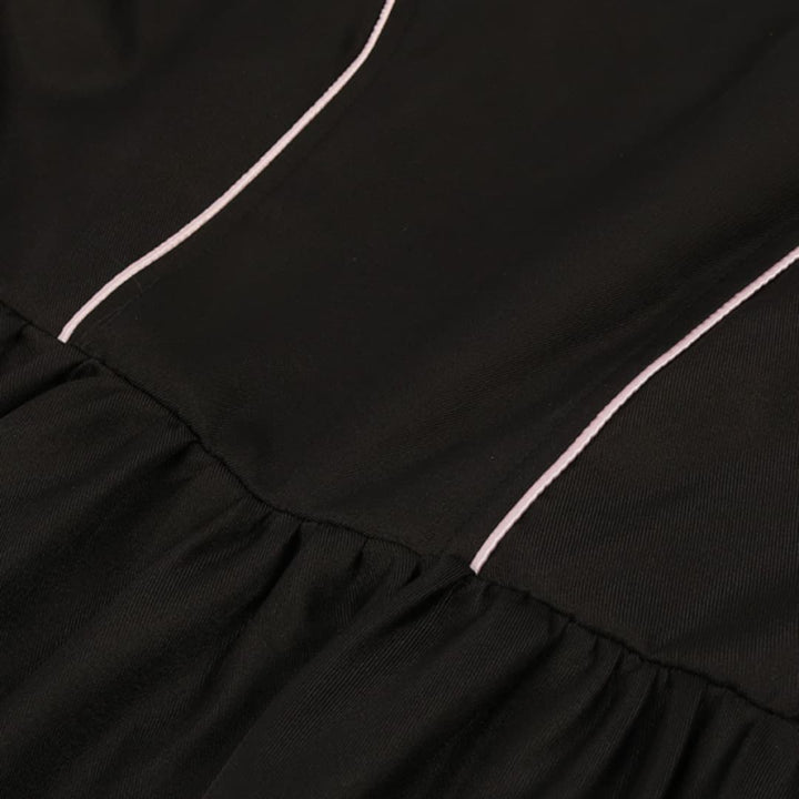 Robe Dirndl brodée avec ceinture en satin pour femmes - Oktoberfest 2025