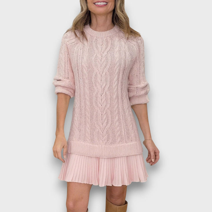 Valentina – Robe en tricot avec ourlet en tulle