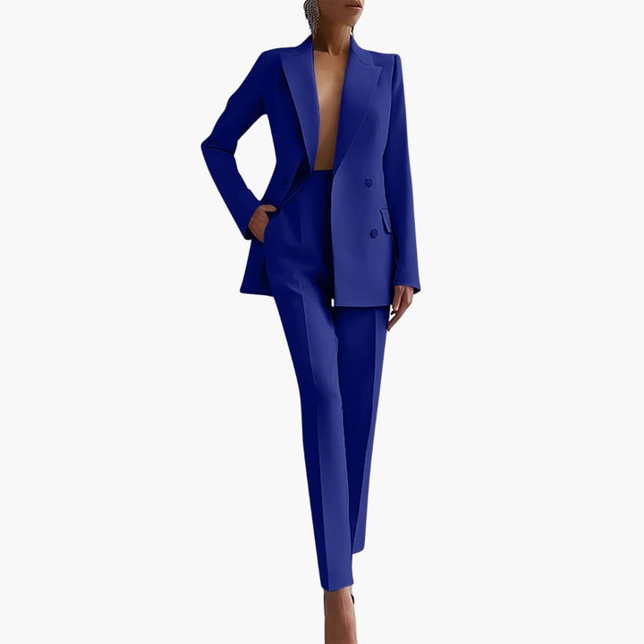 Ensemble Blazer Élégant pour Femmes - Coupe Ajustée avec Pantalon