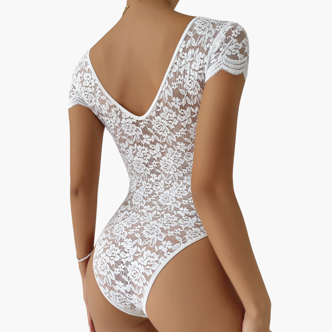 Body en dentelle pour femmes - Décolleté en V élégant