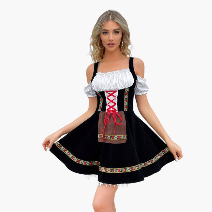Robe Dirndl courte pour femmes - Oktoberfest 2025