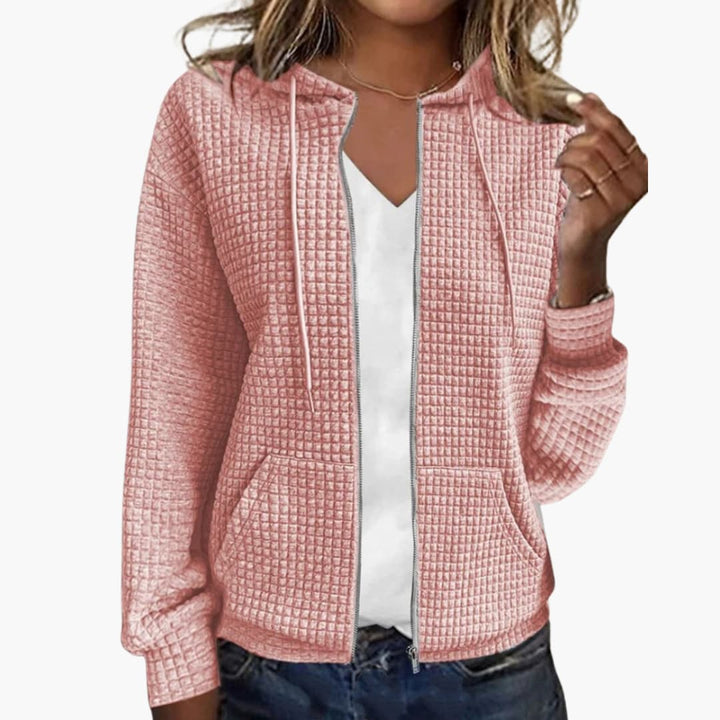 Sweat à capuche zippé pour femmes