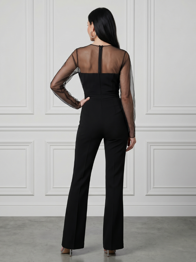 Oksana | Combinaison ajustée avec jambes larges