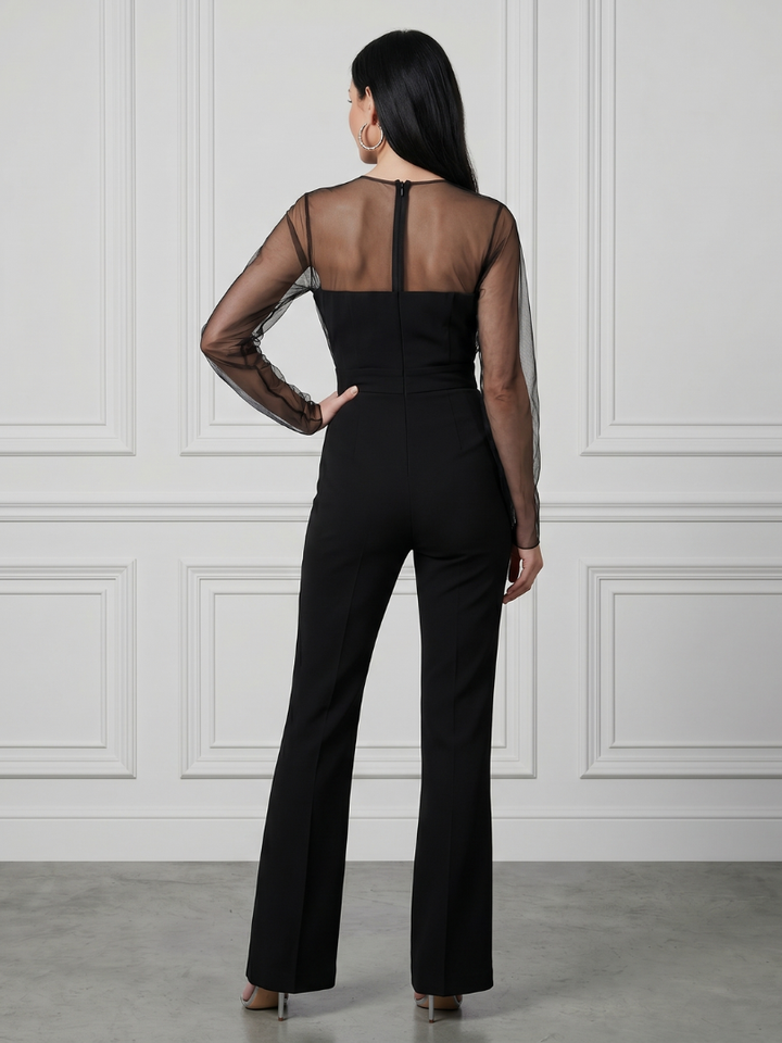 Oksana | Combinaison ajustée avec jambes larges
