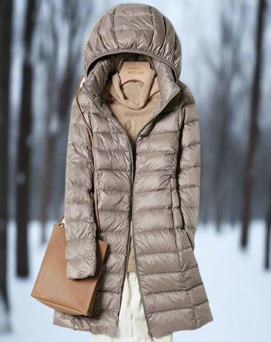 Manteau en duvet isolé, léger et élégant pour femmes