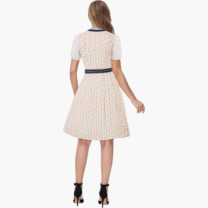 Robe Dirndl imprimée pour femmes - Oktoberfest 2025