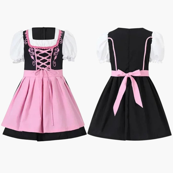 Robe dirndl brodée pour filles - Oktoberfest 2025