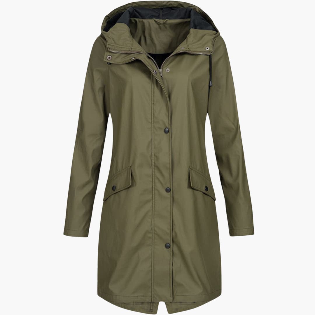 Parka à capuche avec poches pour femmes