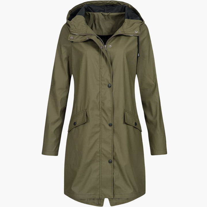 Parka à capuche avec poches pour femmes